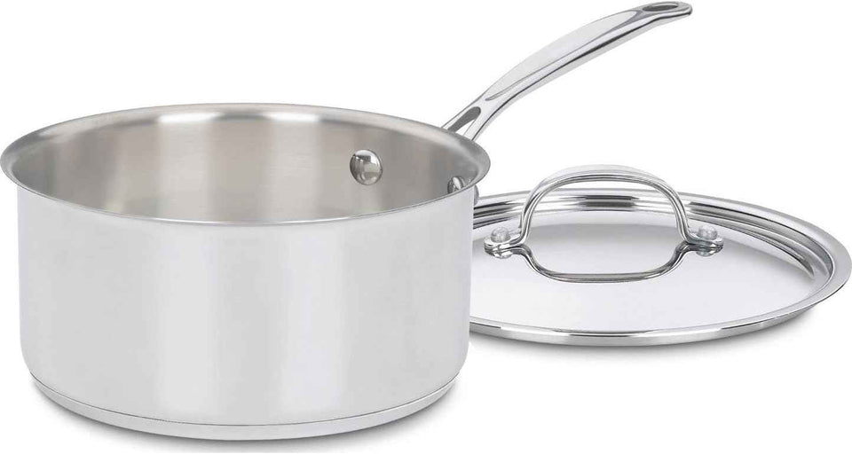 Cuisinart 1.5 Quart Saucepan w/Cover, Chef's Classic Stainless Steel Cookware Collection, 719-16