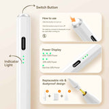 Stylus Pen for iPad(2018-2025)-13 Mins Fast Charge with Tilt Sensitivity & Palm Rejection for iPad 11/10/9/8/7/6th Gen, Air 7/6/5/4/3/M3/M2, Pro 13"/12.9"/11"/M4, Mini 7/6/5th, White