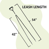 Caldwell's Pet Supply Co. Dual Dog Leash, Heavy Duty, 54" Long, Nylon/Polyester Blend, for Small, Medium, or Large Dogs