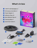 Ailofy Smart TV LED Backlight with Camera for 40-50 inch Screens, 7.87ft LED Strip Lights Sync to Screen& Music, Color Changing Lights for TV Compatible with Alexa & Google Assistant, App Control