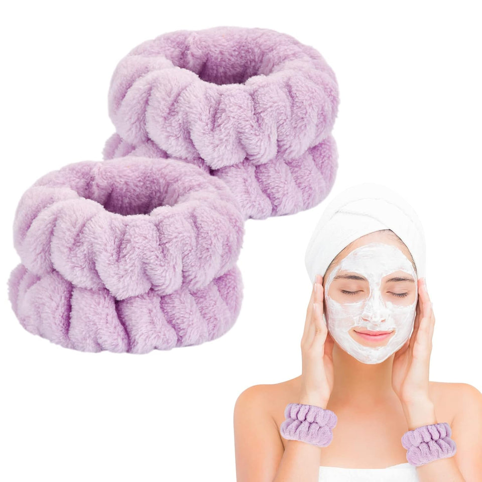 dorbetar microfiber wrist towels for washing face, soft coral fleece, breathable, fast drying