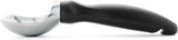 Spring Chef Heavy Duty Ice Cream Scoop with Comfortable Handle - Professional Ice Cream Scooper for Gelato, Sorbet, Cookie Dough, Melon, Frozen Yogurt - Dishwasher Safe Metal Kitchen Tool - Black