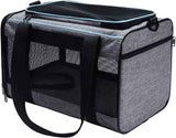 Vceoa Soft-Sided Cat Bag, 17.5x11x11 Inches, for Pets Up to 16 Lbs