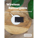 Wallet Tracker Card Works with Apple Find My (iOS Only) Slim 0.07in Rechargeable IP68 Waterproof Tracker Item Finder AirTag Card with Keychain Hole Mens Valentines Gifts