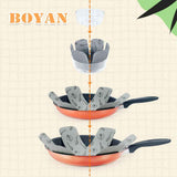 BOYAN Pot and Pan Protectors Set of 12, 3 Sizes, Cookware Protector Felt Pads for Anti-Slip Stacking and Scratching Prevention