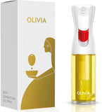 FLAIROSOL OLIVIA. The Original Advanced Oil Sprayer for Cooking, Salads, BBQs and More, Continuous Spray with Portion Control, Trusted by Chefs. Patented Technology. (Glass Bottle) (Golden Leaves)