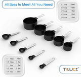 TILUCK Measuring Cups & Spoons Set for Accurate Cooking and Baking Measurements