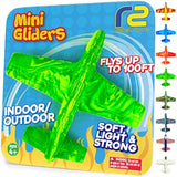 Foam Airplanes - Easter Basket Stuffers for Kids All Ages 4 5 6 7 8 9 10 Year Old - Best Toy Gift - Boy Toys Basket Stuffer Gifts - Fun Easter Gifts for Boys & Girls Party Favors - Air Plane Gift Idea