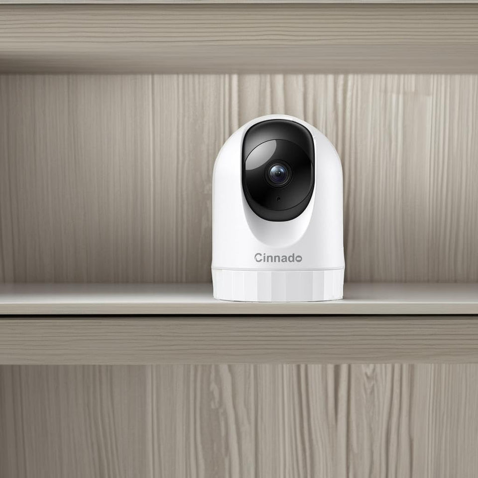 Security Camera Indoor-2K 360° WiFi Cameras for Home Security，Pet/Dog/Baby Camera with Phone app, 2-Way Audio, Night Vision, 24/7 SD Card Storage, Works with Alexa & Google Home (2.4Ghz)-D1