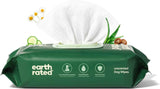 Earth Rated Pet Wipes for Dogs and Cats, Hypoallergenic, Unscented, 100 Count for Grooming Paws and Body