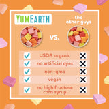 yumearth organic chewy fruit flavored candies assorted 7.5oz allergy friendly gluten free
