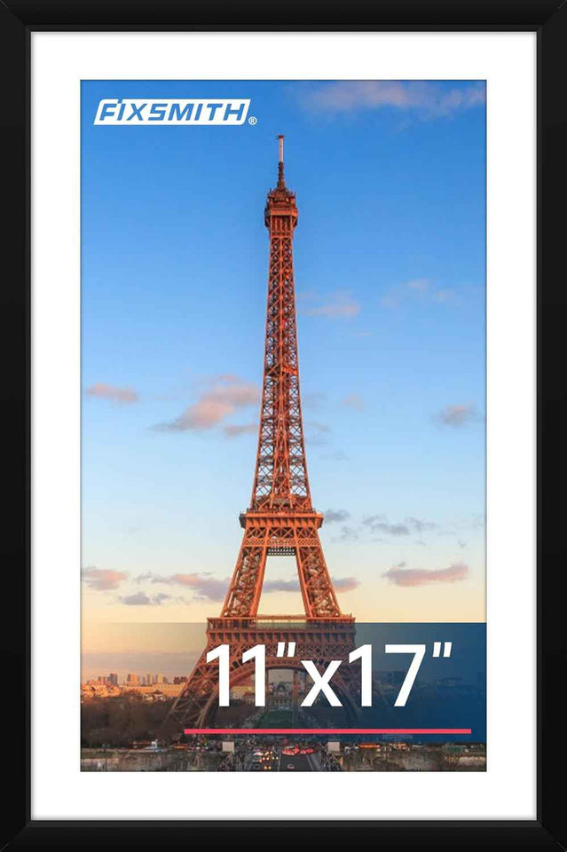 FIXSMITH 8x10 Picture Frame Set of 2, Photo Frame with HD Plexiglass, Display Pictures 5x7 with Mat or 8x10 Without Mat Multi Picture Frames Collage for Tabletop or Wall Display, Black