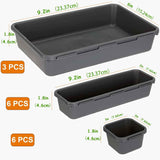 15-Piece Interlocking Desk Organizer: Versatile Storage for Office, Bathroom, and Kitchen