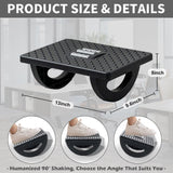 CasaZenith Foot Rest for Under Desk at Work - Ergonomic Foot Stools for Under Office Desk - Rocking Footrest with Roller Massager - Leg Rest for Chair, Computer Gaming -13" L x 9.6" W x 5" H