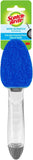 scotch-brite non-scratch dishwand for cleaning kitchen, bathroom, and household surfaces, safe for non-stick cookware