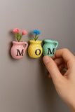 Mini Vase Magnets for Fridge - Christmas Mom Gifts from Daughter, Unique Birthday Gifts for Mom from Son,