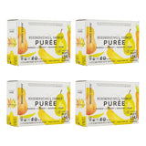 White Leaf Organic Purees / Baby Food Pouches - Fruits, Veggies & Grains, Toddler snack, Regeneratively Farmed, No Added Sugar, Non-GMO, BPA-Free Pouches 3.17 oz (Pack of 24, Mango + Carrot + Banana + Pear)