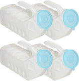 MedVance 1000ml spill-proof portable urinals for men, 2 pack with glow in dark and leak-proof lid