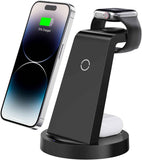 3-in-1 wireless charging station for iPhone, AirPods, and Apple Watch compatibility