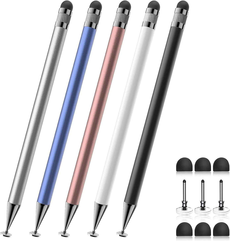 Bopomofo 5-Piece Styli Set, Touch Screen Compatible, High Precision, Suitable for iPhone, iPad, Android Tablets, Various Colors