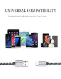 Teeind USB Type C Cable Fast Charging, Tpc001 5 Pack(6Ft 3A) Braided C Charger Cables Compatible with Samsung S10e/note 9/s10/s9/s8 Plus/A80/A50/A20