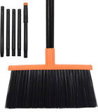 Xifando Heavy-Duty Adjustable Angle Broom with 56" Steel Handle for Efficient Cleaning of Hard Floors