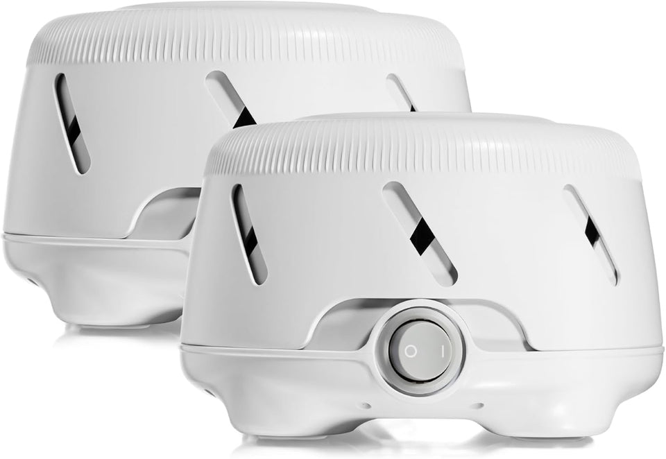 yogasleep dohm uno white noise machine, real fan inside for non-looping white noise, sleep aid for adults and baby