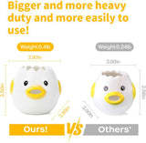 LuoCoCo Cute Egg Separator, Ceramic, Dishwasher Safe, Practical Household Kitchen Gadget Baking Assistant Tool, Yellow