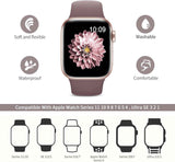 6 Pack Sport Bands Compatible with Apple Watch Band 38mm 40mm 41mm 42mm 44mm 45mm 49mm 46mm,Silicone Waterproof Strap for iWatch Apple Watch Series 11 10 9 Ultra 8 7 6 5 4 3 2 1 SE Women Men