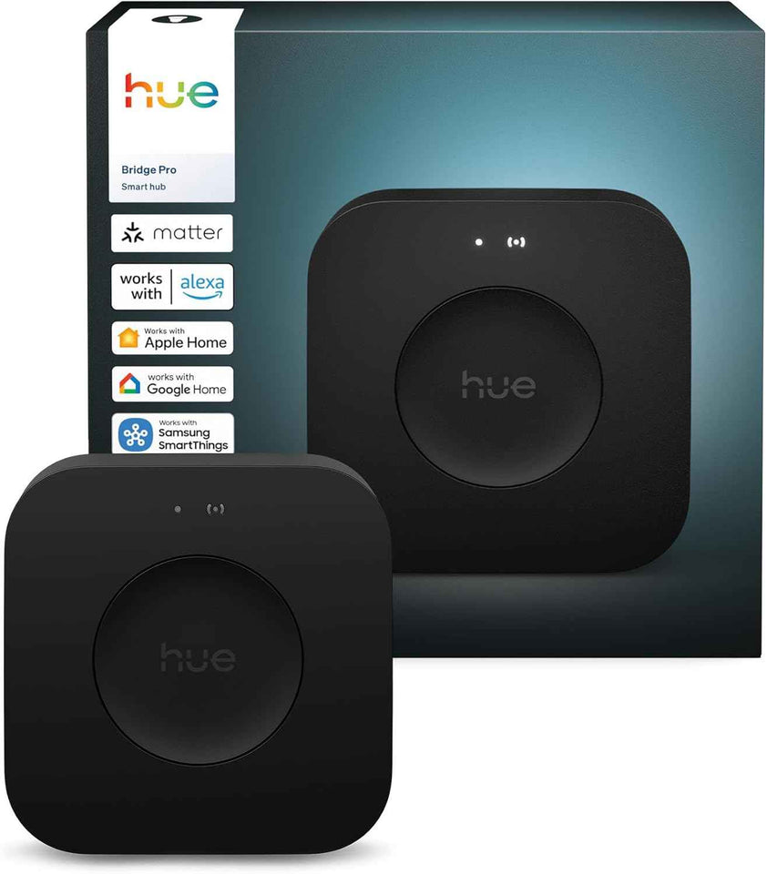 Philips Hue Bridge Pro, wireless smart light hub, supports 150+ lights & 50+ accessories, HomeKit, Alexa, Google, Samsung SmartThings