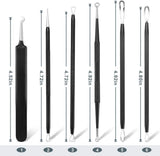 6-piece professional stainless steel blackhead remover pimple popper tool kit with ergonomic handle