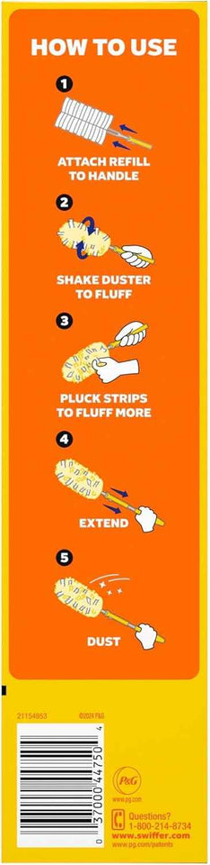 Swiffer Duster Heavy Duty 3 ft Extendable Handle Starter Kit with 3 Refills