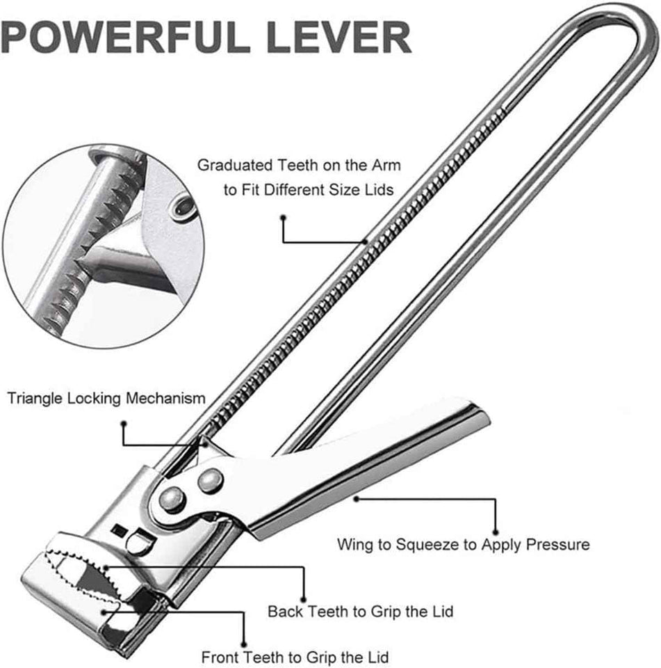 zengxiaoyun silver Master Jar & Bottle Opener stainless steel multifunctional adjustable kitchen