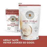 king arthur keto wheat baking flour 1:1 all-purpose substitute 1 lb non-gmo resealable
