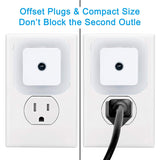 Uigos LED Night Light Lamp with Smart Sensor Dusk to Dawn Sensor, Daylight White, 0.5W Plug-in, 6-Pack