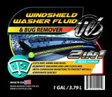 UCS 10015 2-in-1 windshield washer fluid & bug remover, 1 gallon, ready to use, metanol free