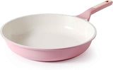 SENSARTE Nonstick Frying Pan Skillet, Swiss Granite Coating Omelette Pan, Healthy Stone Cookware Chef's Pan, PFOA Free (8/9.5/10/11/12.5 Inch) (9.5 Inch)