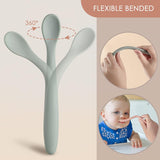 6-Piece Silicone Baby Feeding Spoons, First Stage Infant Spoons, Soft-Tip Easy on Gums I Baby Training Spoon | Infant Utensils Feeding Supplies, Dishwasher & Boil-proof