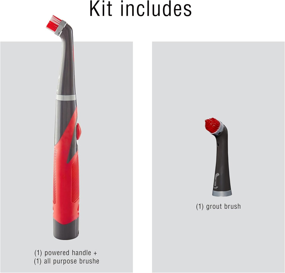 rubbermaid reveal power scrubber, cordless electric scrub brush for home, kitchen, bathroom, and tile cleaning