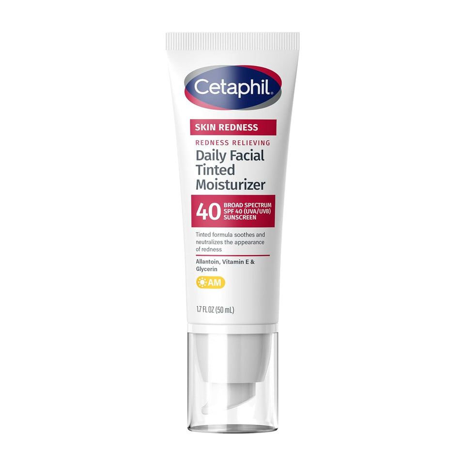 cetaphil redness relieving daily facial moisturizer spf 40, 1.7 fl oz, neutral tint, for redness-prone skin