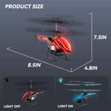 BUSSGO RC Helicopter, Remote Control Helicopter for Kids with 30Mins Flight(2 Batteries), 7+1 LED Light Modes, Altitude Hold, RC Toys for Boys Girls