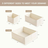 Criusia 10-Pack Drawer Organizers: Compact Foldable Closet Storage for Clothes and Undergarments