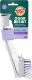 Scotch-Brite Odor-Resist Soap Control Dishwand Brush, Non-Scratch Cleaning with Scraper, Stands Upright, 1 Pack