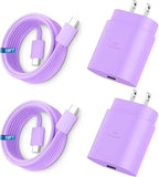 Super Fast Charger Type C, 25W USB C Wall Charger Fast Charging for Samsung Galaxy S25 Ultra/S25/S25+/S24+/S24 Ultra/S24/S24+/S23 Ultra/S22 Ultra/S21 with 10FT Long Android Type C Charger Cable 2Pack