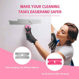 3 Pack Razor Blade Scraper Set, Includes 30 Plastic & 30 Metal Blades, Multi-Purpose Tool for Glass, Cooktop, Sticker Removal, Paint & Gum Cleaning (Pink)