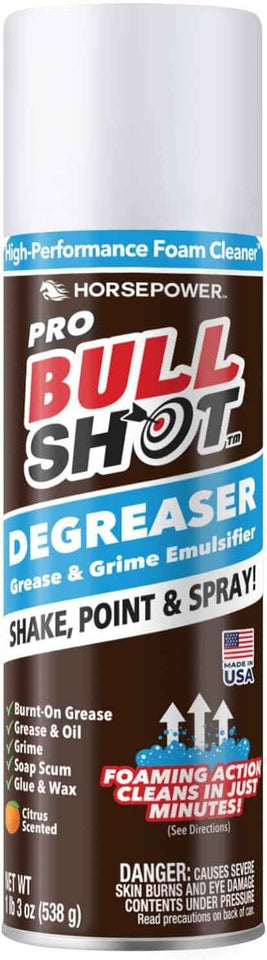 Bull Shot Degreaser Pro: Powerful, Foaming Degreaser and Grime Remover for Heavy-Duty Cleaning