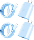 Super Fast Charger Type C, 25W USB C Wall Charger Fast Charging for Samsung Galaxy S25 Ultra/S25/S25+/S24+/S24 Ultra/S24/S24+/S23 Ultra/S22 Ultra/S21 with 10FT Long Android Type C Charger Cable 2Pack
