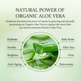 aloderma organic 96% aloe vera gel hydrating face body after-sun care 7oz
