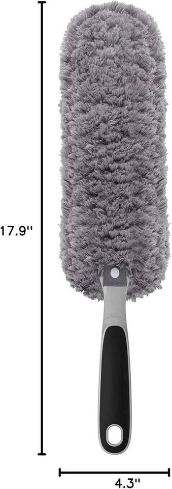 MR.SIGA Lint-Free Microfiber Duster, Washable for Household Cleaning in Gray