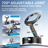 bisart vacuum magnetic car phone holder, rotatable, 96lbs suction cup mount, magsafe compatible, black